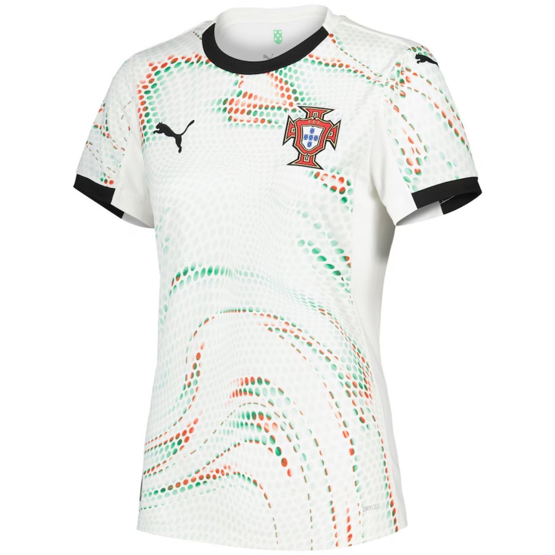 Portugal Soccer Jersey Away Women's Custom Shirt 2025 - Jersey