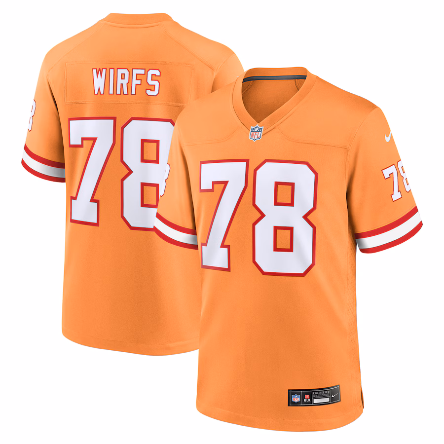 Men's Tampa Bay Buccaneers Tristan Wirfs Nike Orange Alternate Game Jersey - Jersey