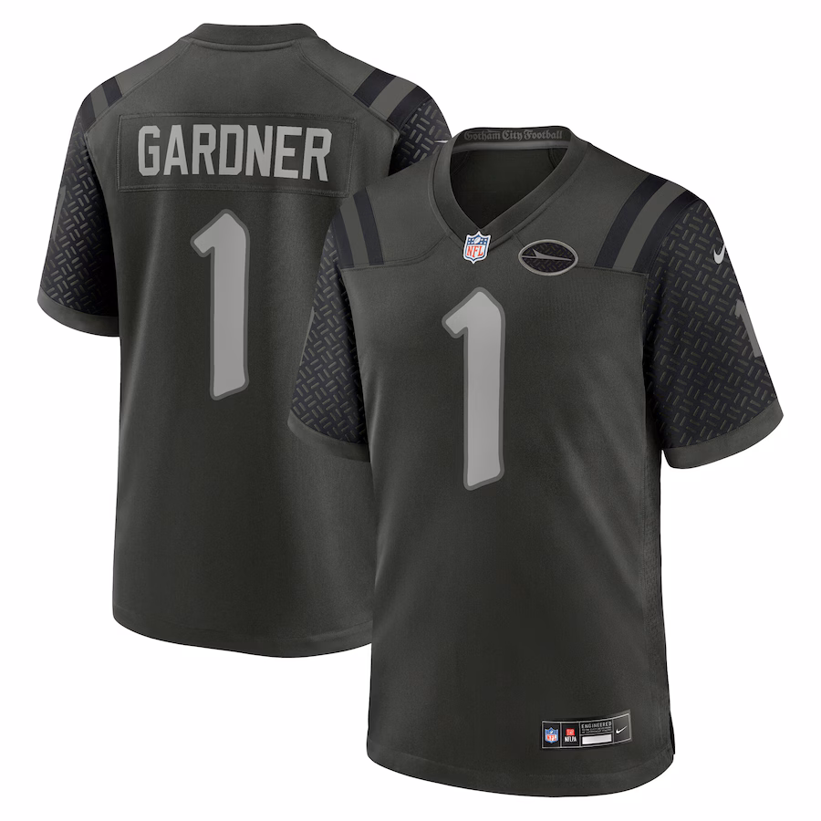 Men's New York Jets Ahmad Sauce Gardner Nike Gotham Green 2025 Rivalries Collection Game Jersey - Jersey