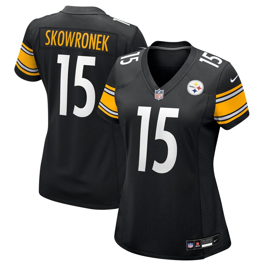 Women's Pittsburgh Steelers Ben Skowronek Nike Black Team Game Jersey - Jersey