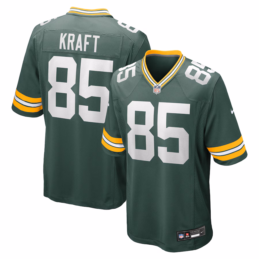 Men's Green Bay Packers Tucker Kraft Nike  Green  Game Jersey - Jersey