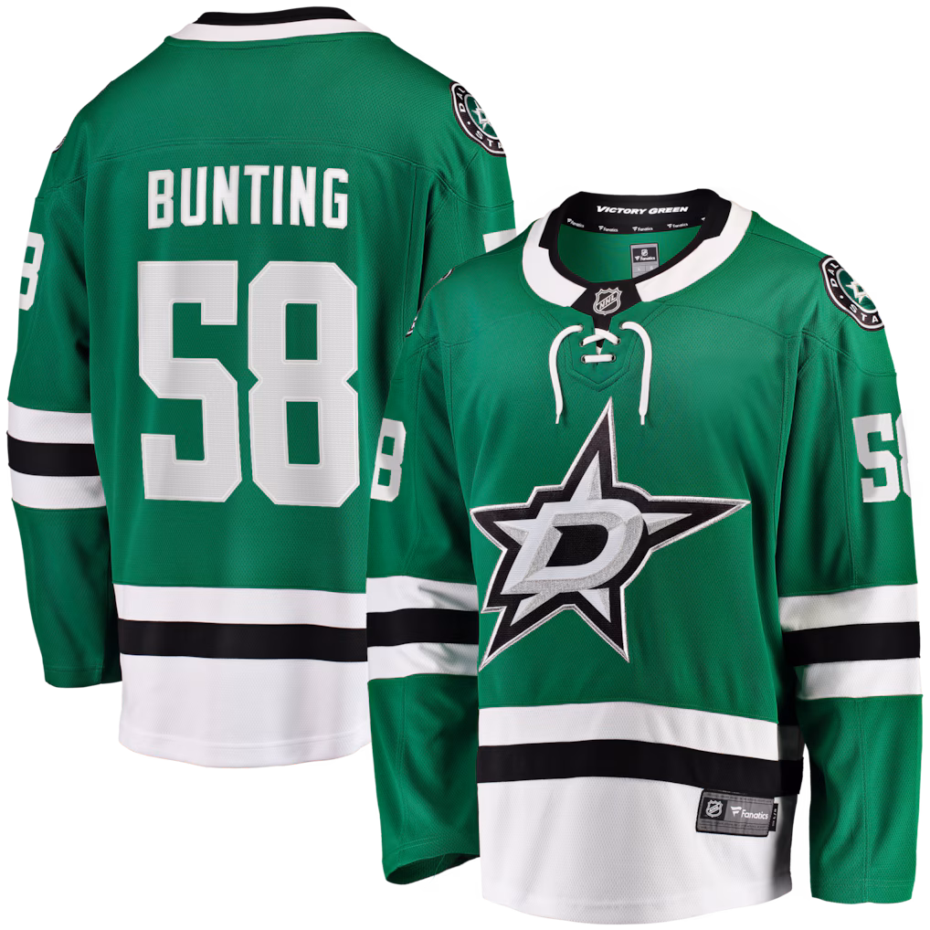 Men's Dallas Stars Michael Bunting Fanatics Kelly Green Home Breakaway Jersey - Jersey