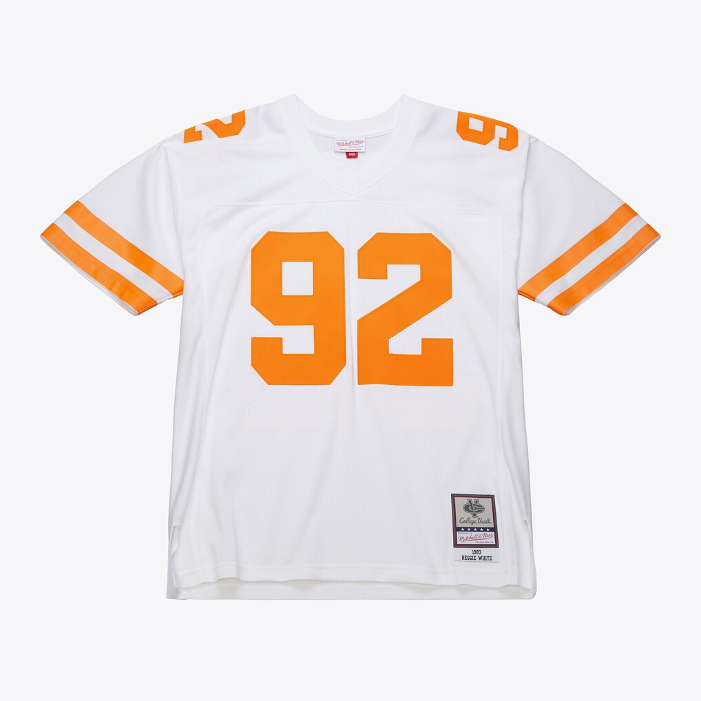 Men's Mitchell & Ness Reggie White White Tennessee Volunteers 1983 Legacy Replica Jersey - Jersey