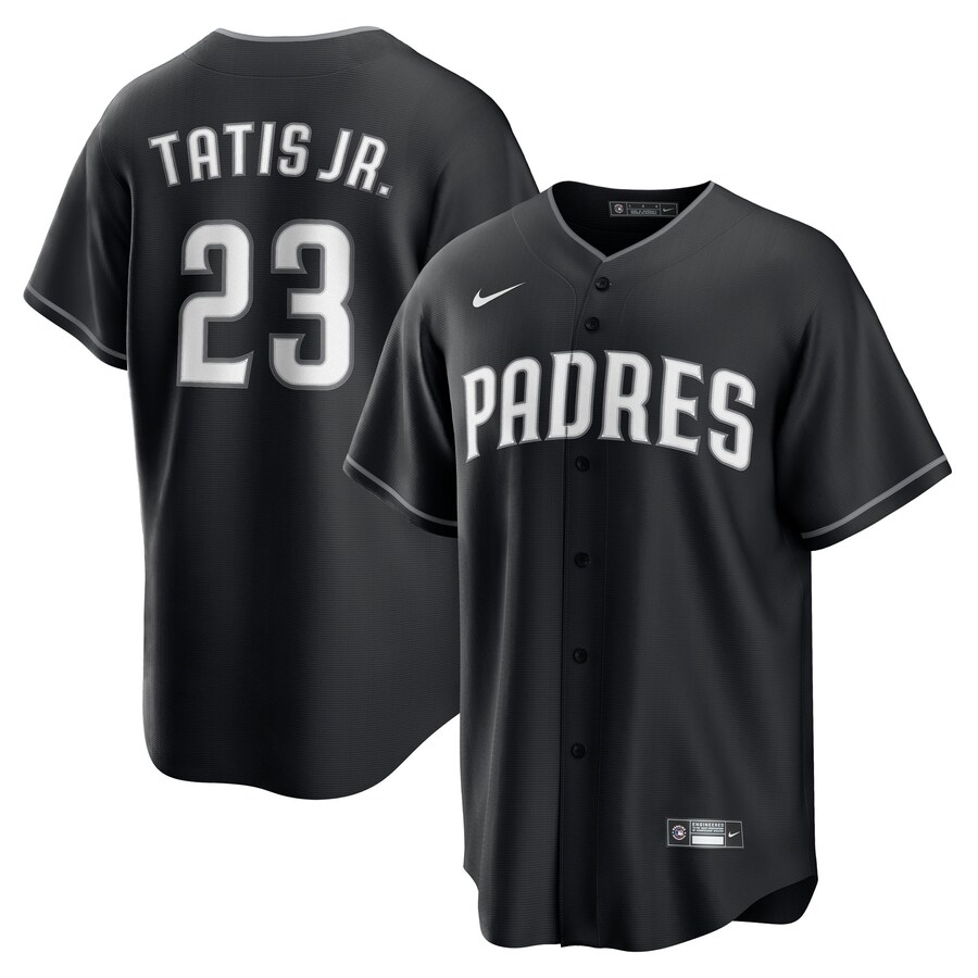 Men's San Diego Padres Fernando Tatis Jr. Nike Black Lights Out Replica Player Jersey - Jersey