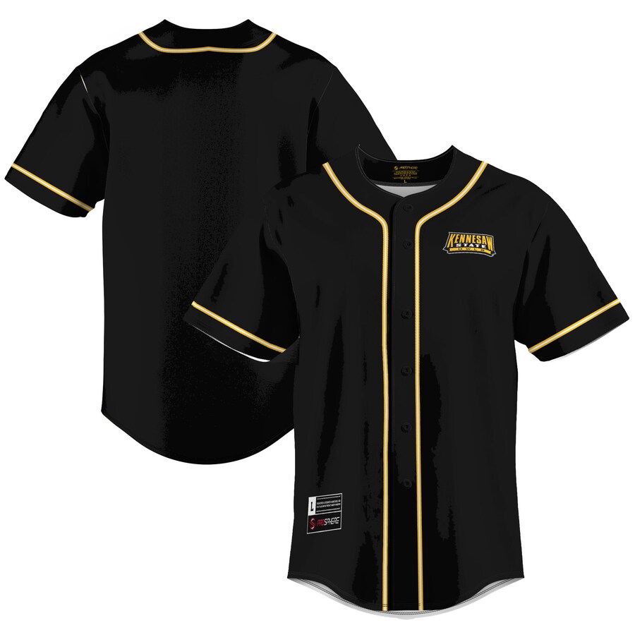 Men's GameDay Greats  Gold Kennesaw State Owls  Lightweight Baseball Jersey - Jersey