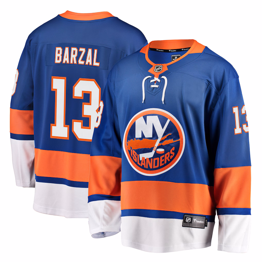 Men's New York Islanders Mathew Barzal Fanatics Royal Breakaway Jersey - Jersey