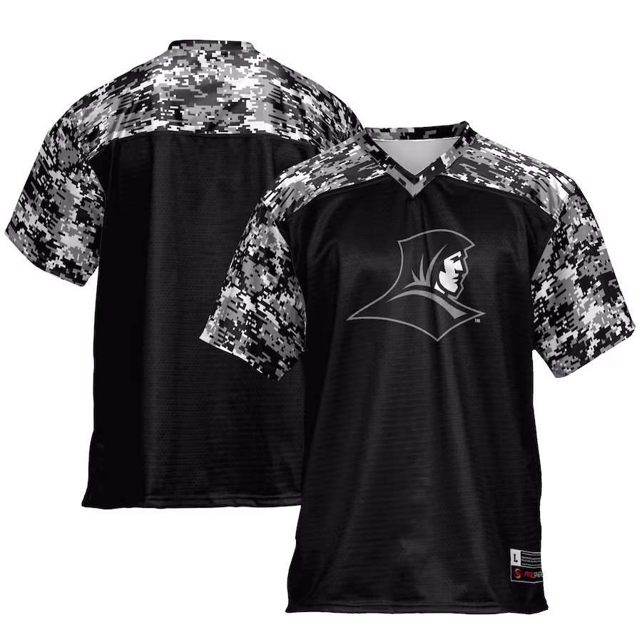 Men's GameDay Greats Black Providence Friars Camo Football Jersey - Jersey