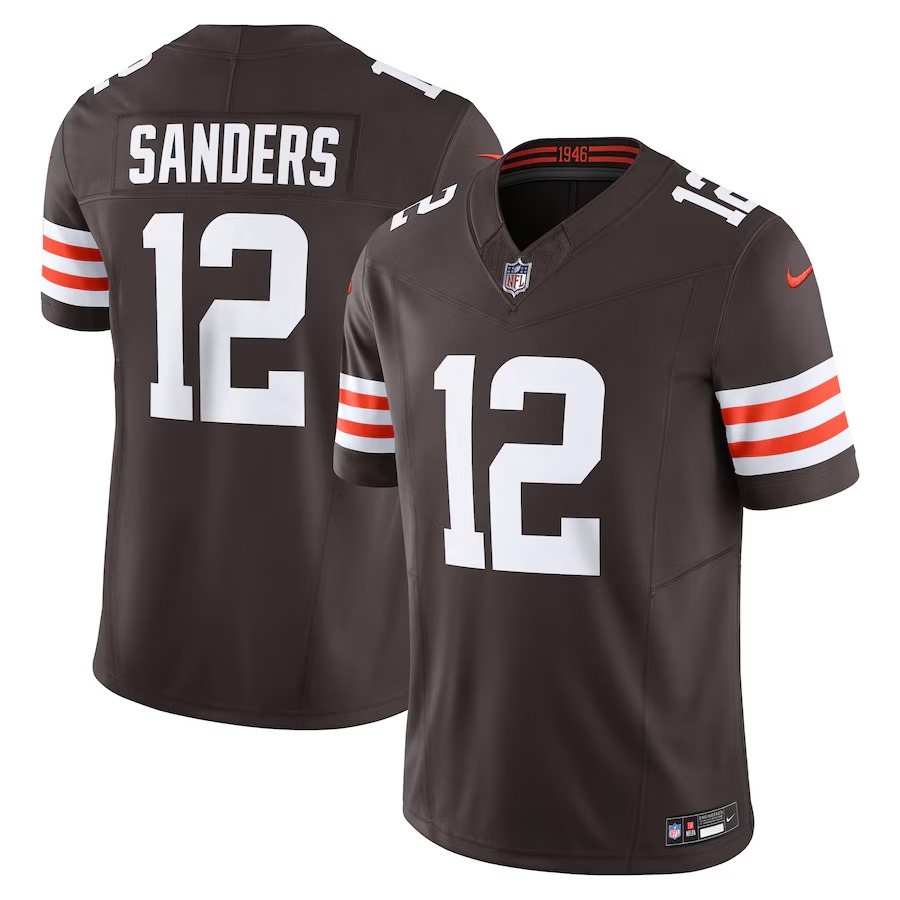 Men's Cleveland Browns Shedeur Sanders Nike Brown Team Vapor F.U.S.E. Limited Jersey - Jersey
