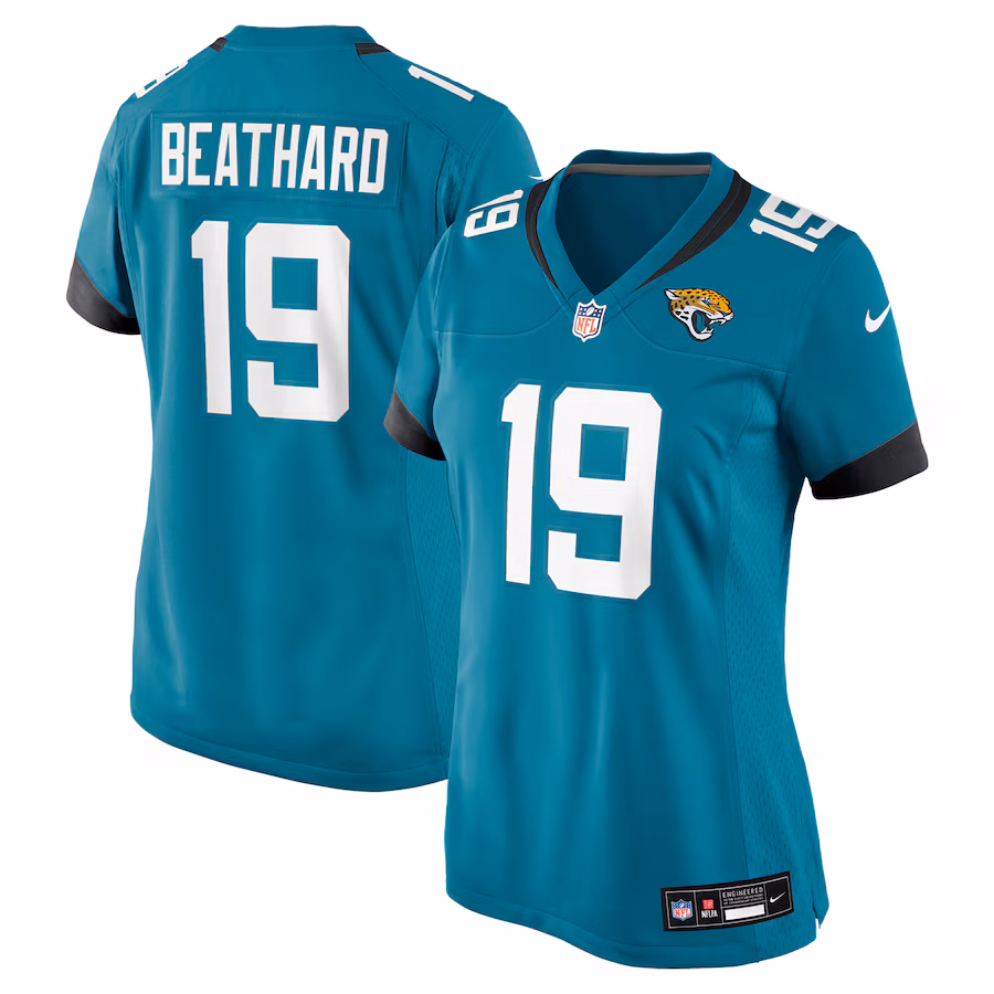 Women's Jacksonville Jaguars C.J. Beathard Nike Teal Team Game Jersey - Jersey