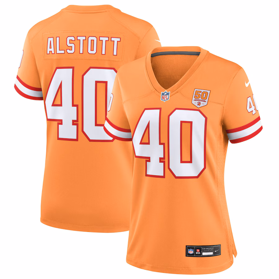 Women's Tampa Bay Buccaneers Mike Alstott Nike Creamsicle 50th Season Game Jersey - Jersey
