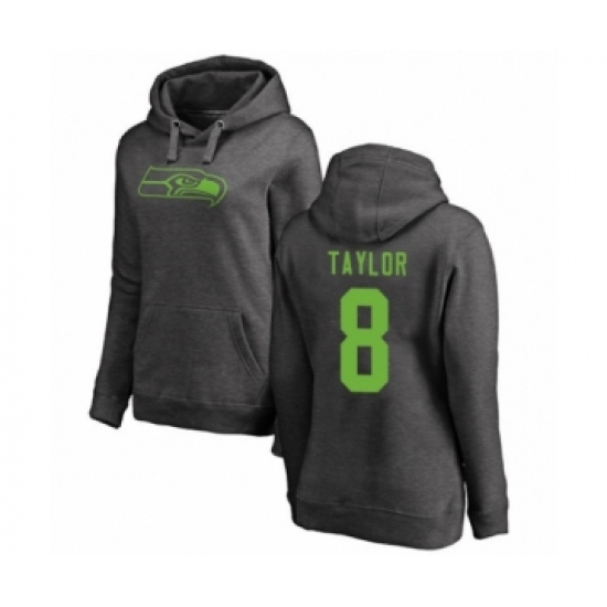 Football Women's Seattle Seahawks #8 Jamar Taylor Ash One Color Pullover Hoodie - Jersey
