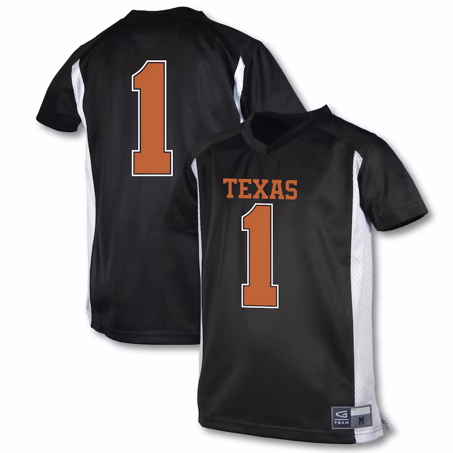Youth Garb #1 Black Texas Longhorns Football Jersey - Jersey