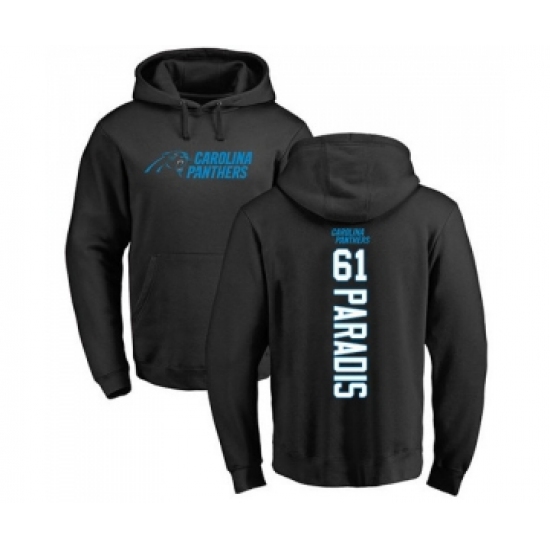 Football Carolina Panthers #61 Matt Paradis Black Backer Pullover Hoodie - Jersey