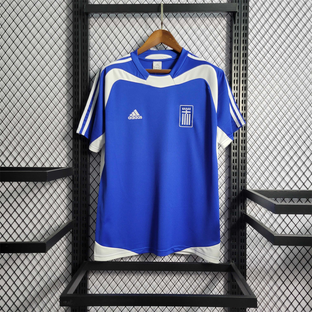 Greece Soccer Jersey Home Custom Shirt 2004 - Jersey