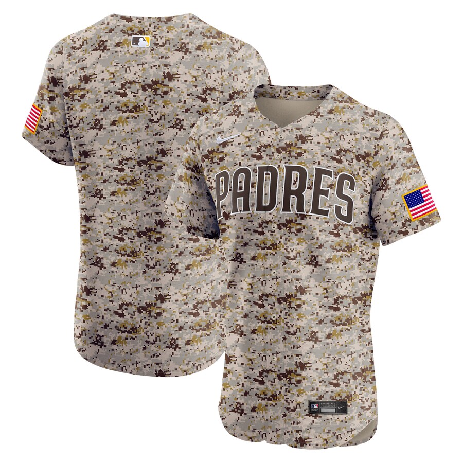 Men's San Diego Padres Nike Camo Alternate 2 Elite Jersey - Jersey