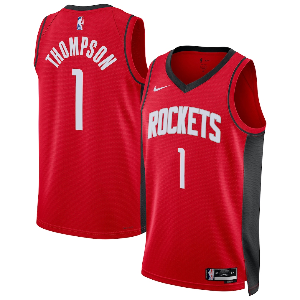 Unisex Houston Rockets Amen Thompson Nike Red Swingman Player Jersey - Icon Edition - Jersey