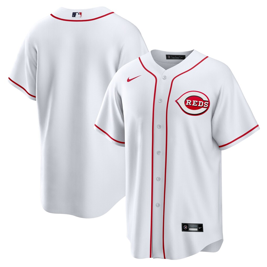 Men's Cincinnati Reds Nike White Home Big & Tall Replica Jersey - Jersey