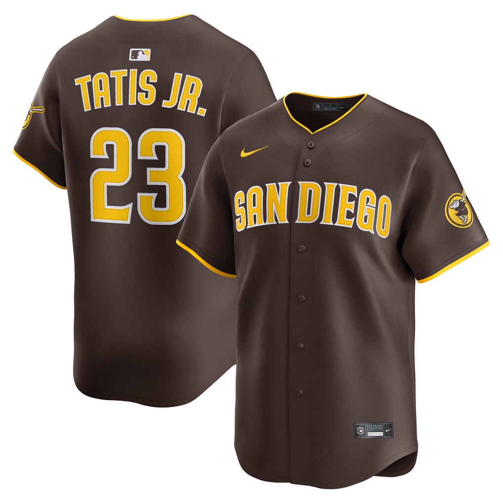 Men's San Diego Padres Fernando Tatis Jr. Nike Brown Road Limited Player Jersey - Jersey