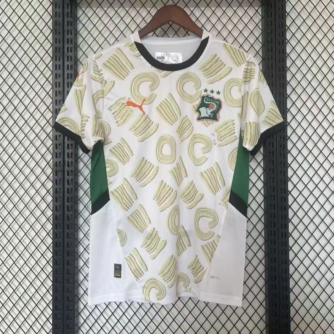 Côte d'Ivoire Soccer Jersey Away Custom Shirt 2025 - Jersey