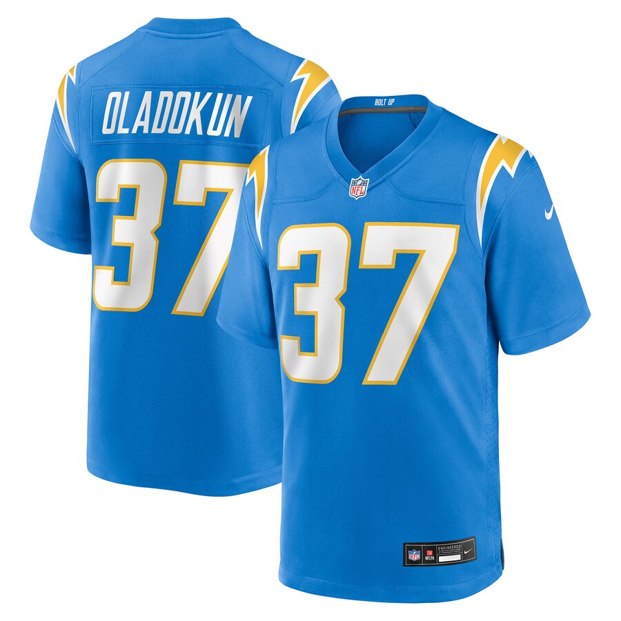 Men's Los Angeles Chargers Jordan Oladokun Nike Powder Blue Team Game Jersey - Jersey
