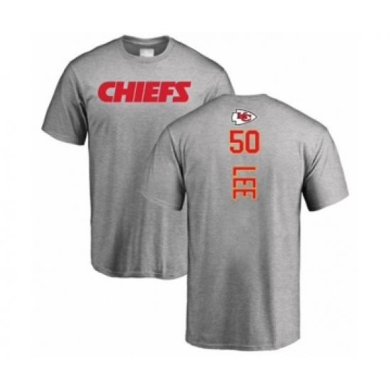 Football Kansas City Chiefs #50 Darron Lee Ash Backer T-Shirt - Jersey