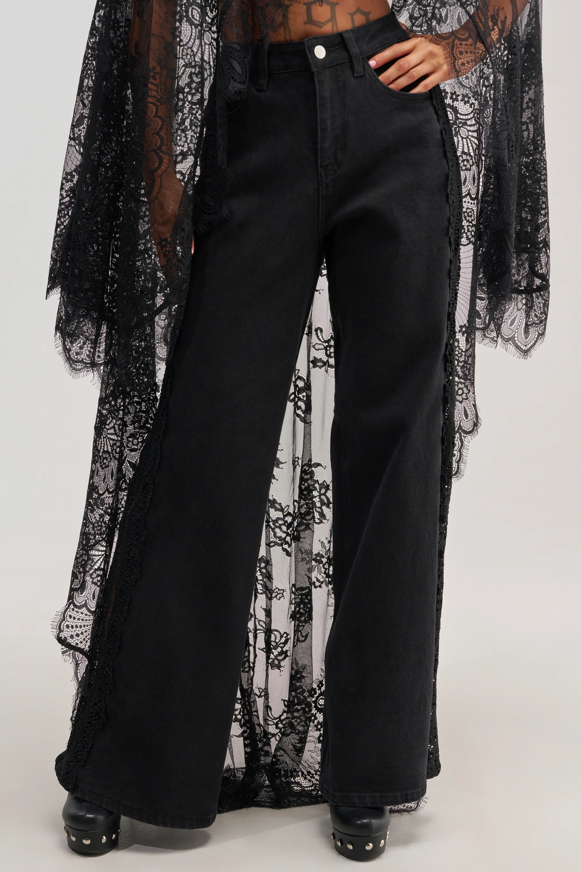 LOCKED IN LACE DENIM - Akira Wear