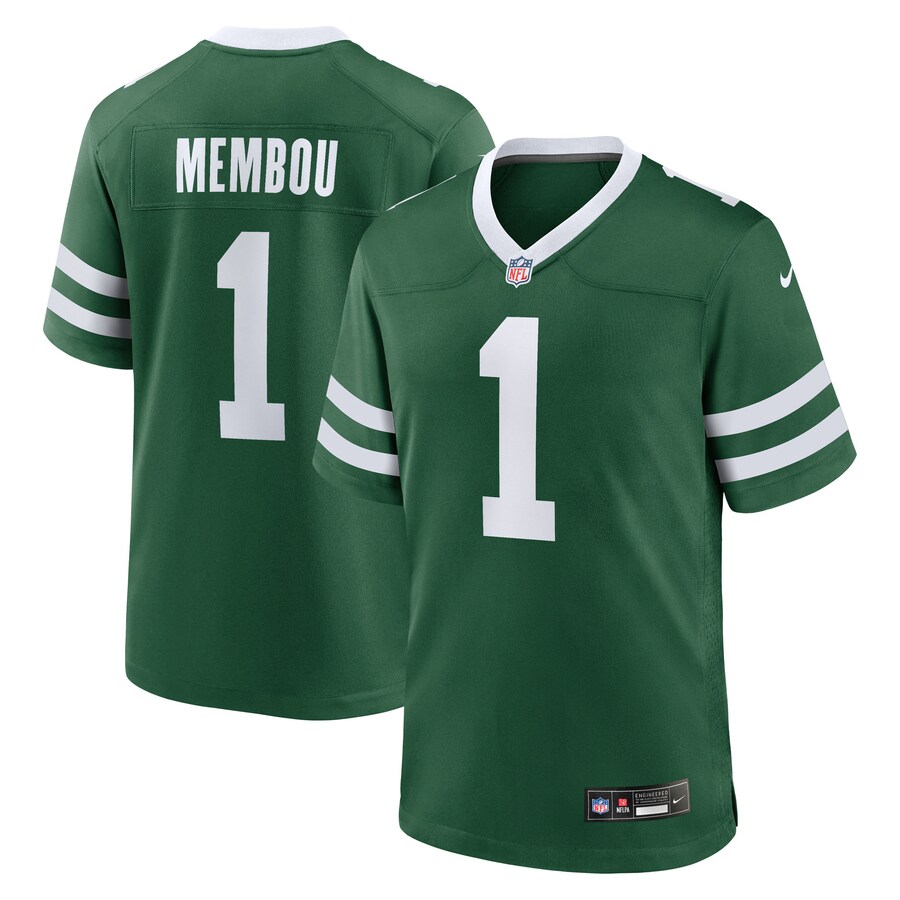 Men's New York Jets Armand Membou Nike Legacy  2025 NFL Draft First Round Pick Game Jersey - Jersey