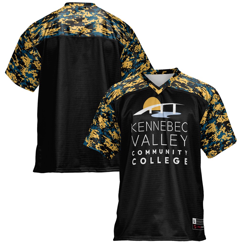 Youth GameDay Greats Black Kennebec Valley Community College Football Jersey - Jersey