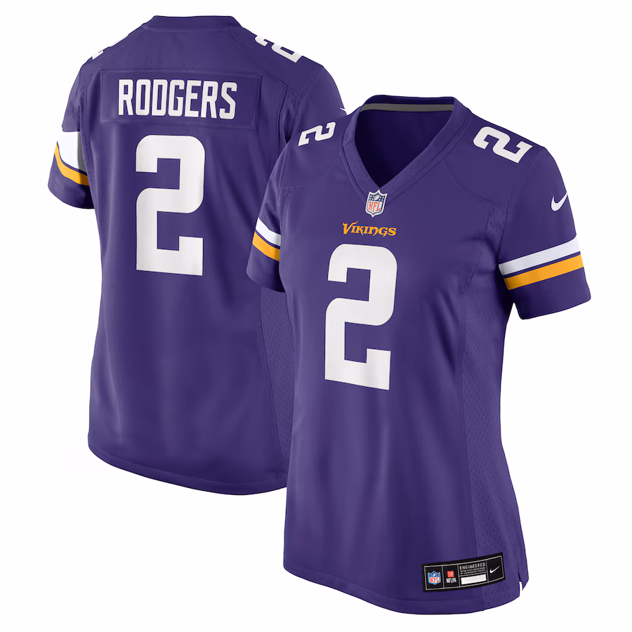 Women's Minnesota Vikings Isaiah Rodgers Nike Purple Team Game Jersey - Jersey