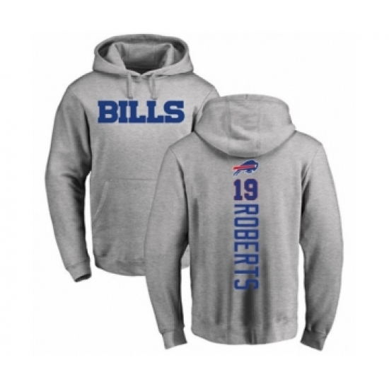 Football Buffalo Bills #19 Andre Roberts Ash Backer Pullover Hoodie - Jersey