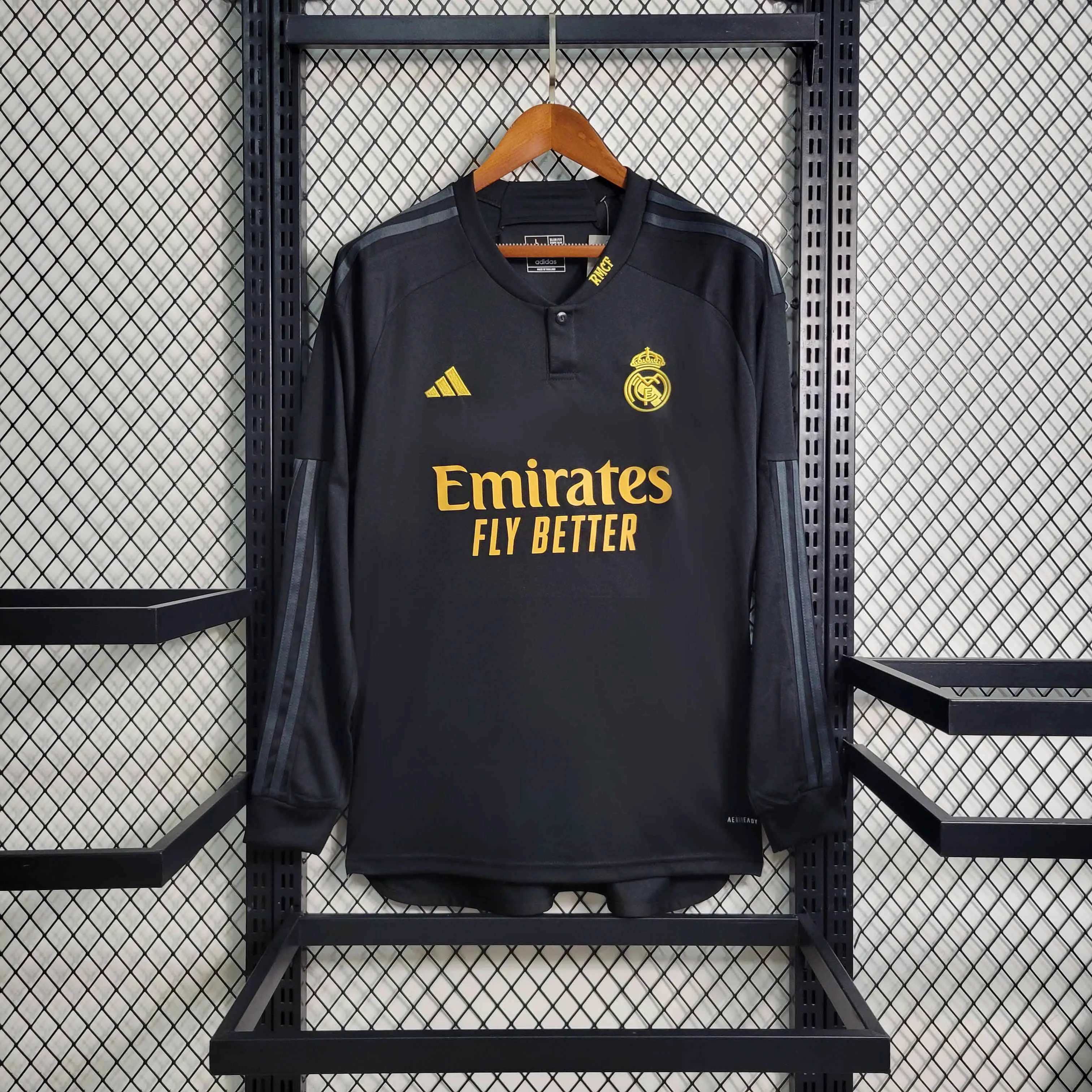 Real Madrid Soccer Jersey Third Away Long Sleeve Custom Shirt 2023/24 - Jersey
