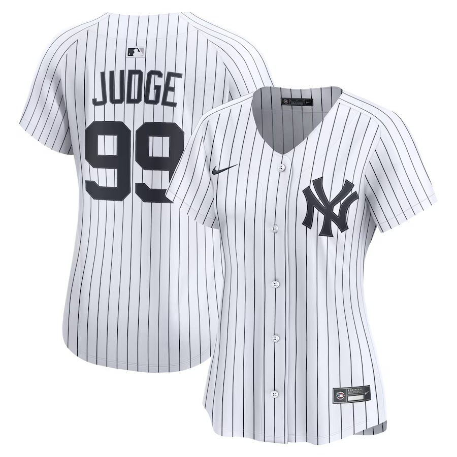 Women's New York Yankees Aaron Judge Nike White Home Limited Jersey - Jersey