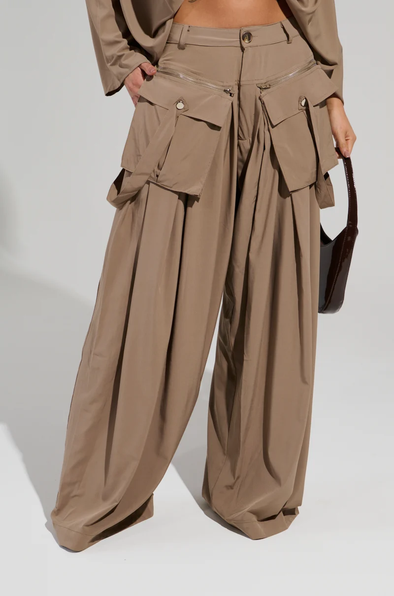 TALK ABOUT ME TROUSER IN BROWN - Akira Wear