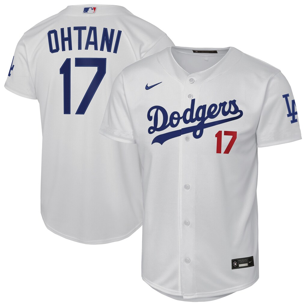 Youth Los Angeles Dodgers Shohei Ohtani Nike White Home Stadium Jersey - Jersey