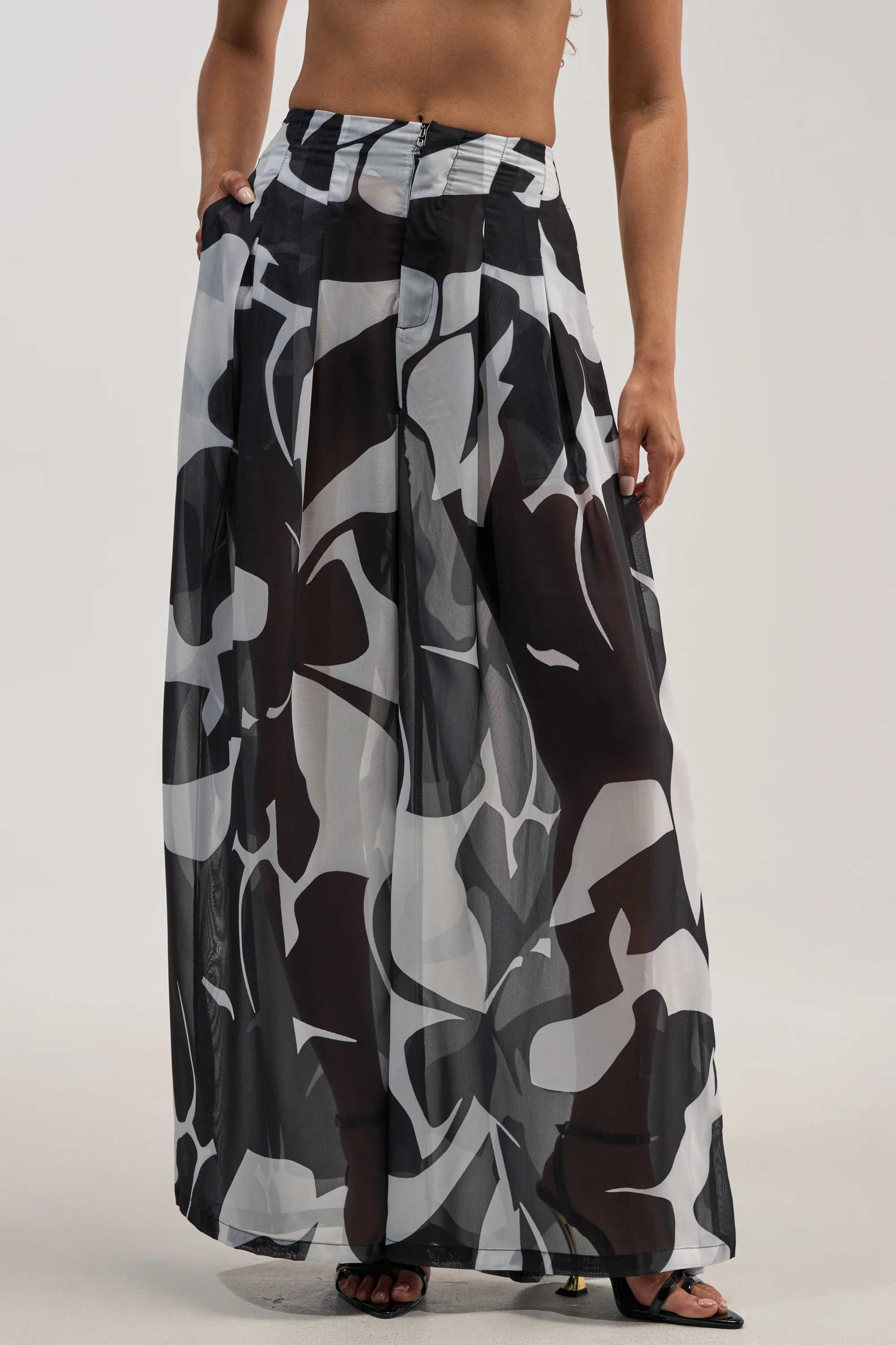 BAECATION CHIFFON WIDE LEG PANT - Akira Wear