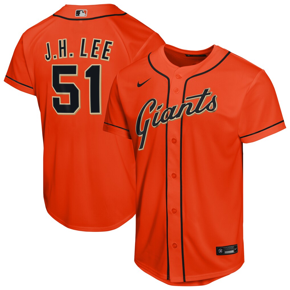 Youth San Francisco Giants Jung Hoo Lee Nike Orange Alternate Replica Jersey - Jersey
