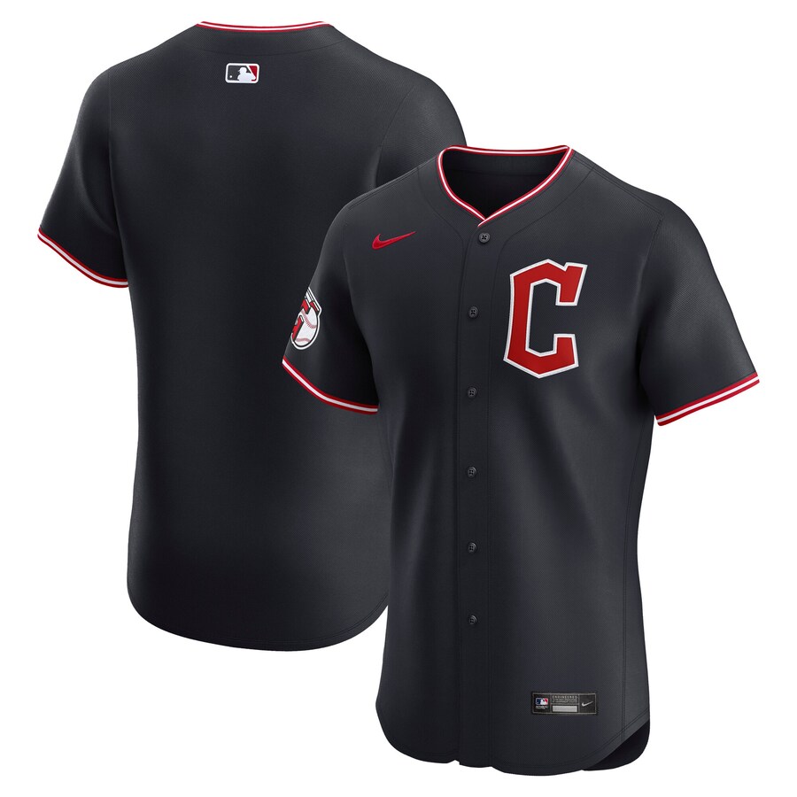 Men's Cleveland Guardians Nike Navy Elite Jersey - Jersey