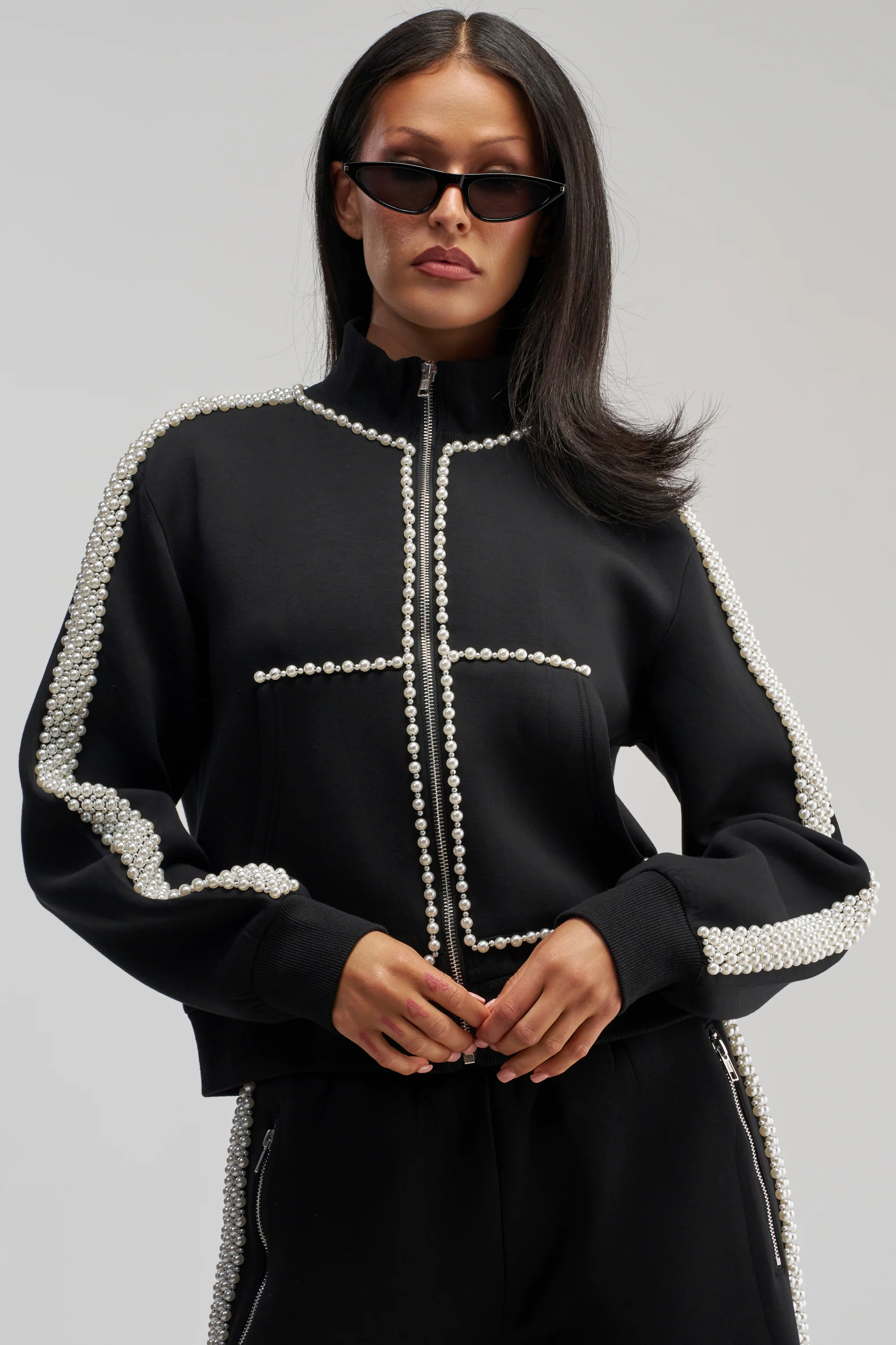 PEARL GIRL ZIP UP SWEATSHIRT - Akira Wear