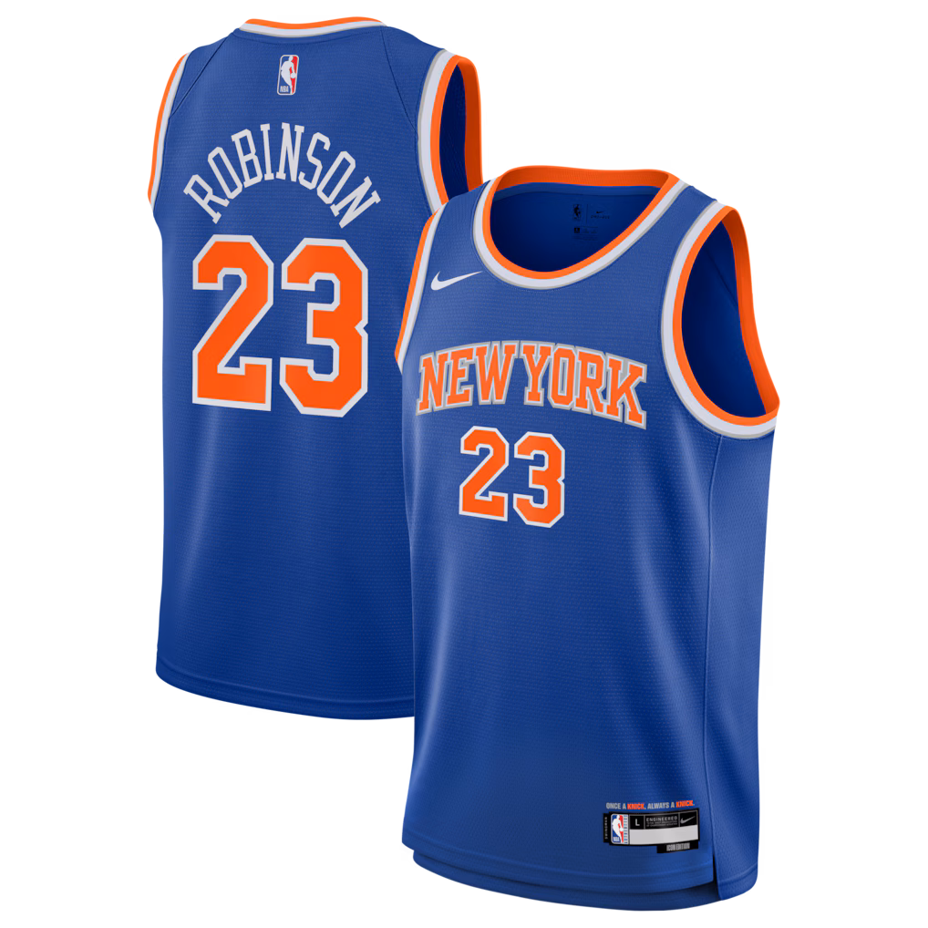 Youth New York Knicks Mitchell Robinson Nike Blue Swingman Jersey - Icon - Jersey