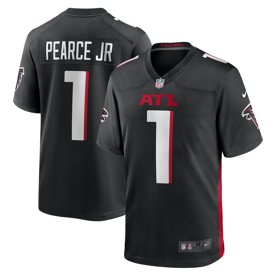 Men's Atlanta Falcons James Pearce Jr. Nike Black 2025 NFL Draft First Round Pick Game Player Jersey - Jersey