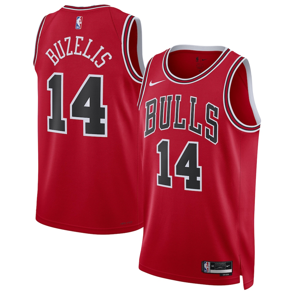 Unisex Chicago Bulls Matas Buzelis Nike Red Swingman Player Jersey - Icon Edition - Jersey