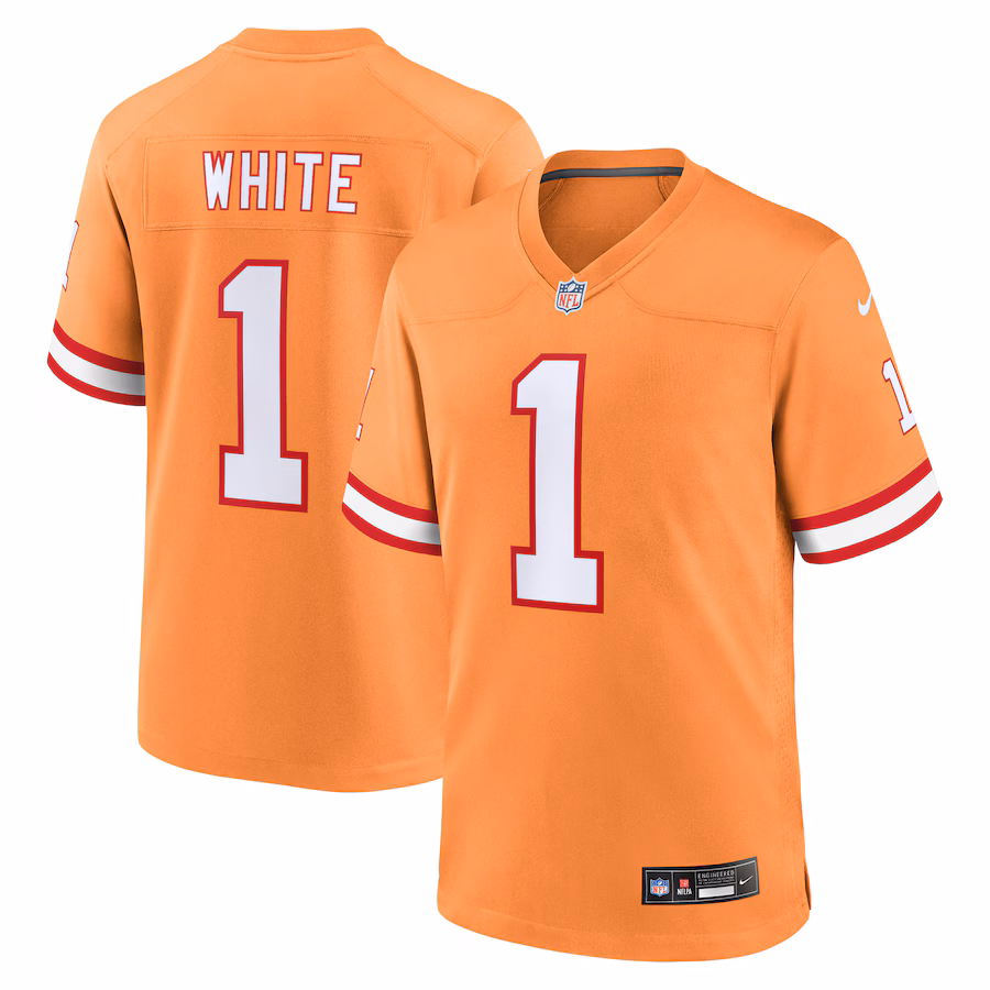 Men's Tampa Bay Buccaneers Rachaad White Nike Orange Alternate Game Jersey - Jersey