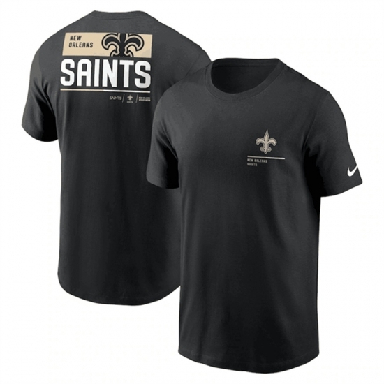 Men's New Orleans Saints Black Team Incline T Shirt - Jersey