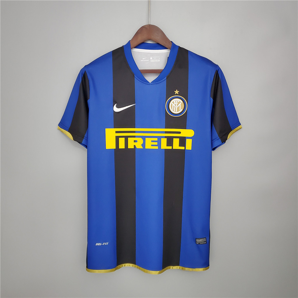 Inter Milan Jersey Custom Home Soccer Jersey 2008/09 - Jersey
