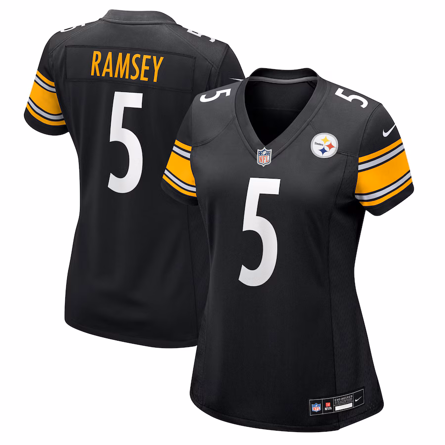 Women's Pittsburgh Steelers Jalen Ramsey Nike Black Team Game Jersey - Jersey