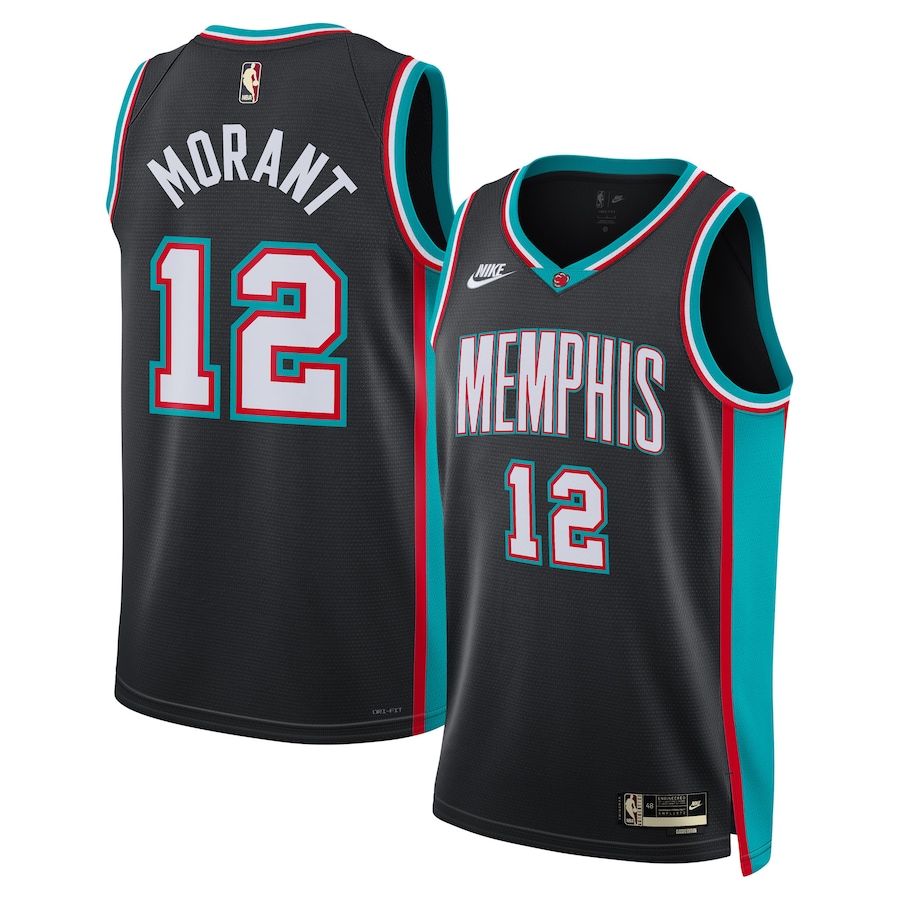 Unisex Memphis Grizzlies Ja Morant Nike Black Swingman Jersey - Classic Edition - Jersey