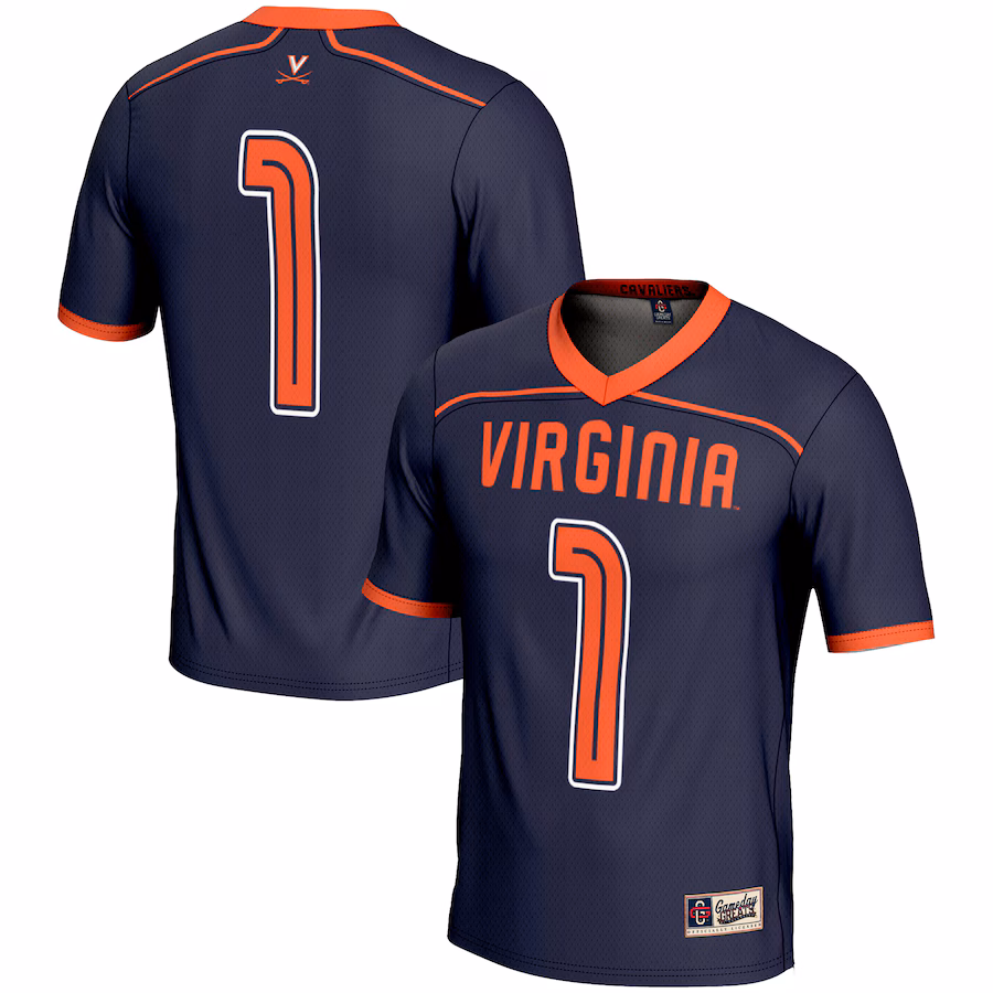 Men's GameDay Greats #1 Navy Virginia Cavaliers Lightweight Lacrosse Jersey - Jersey