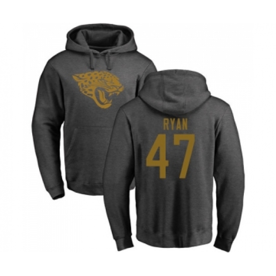 Football Jacksonville Jaguars #47 Jake Ryan Ash One Color Pullover Hoodie - Jersey