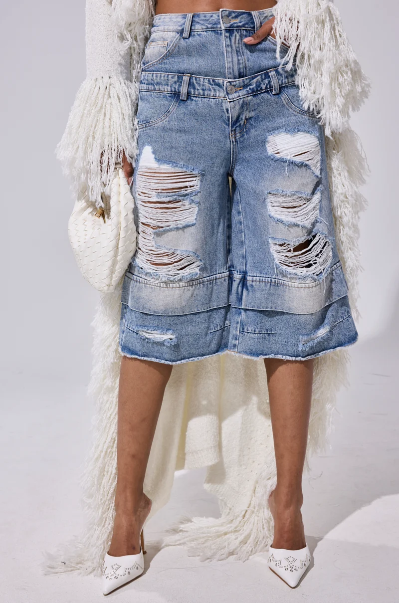 GO GET SOME DENIM BERMUDA SHORT - Akira Wear
