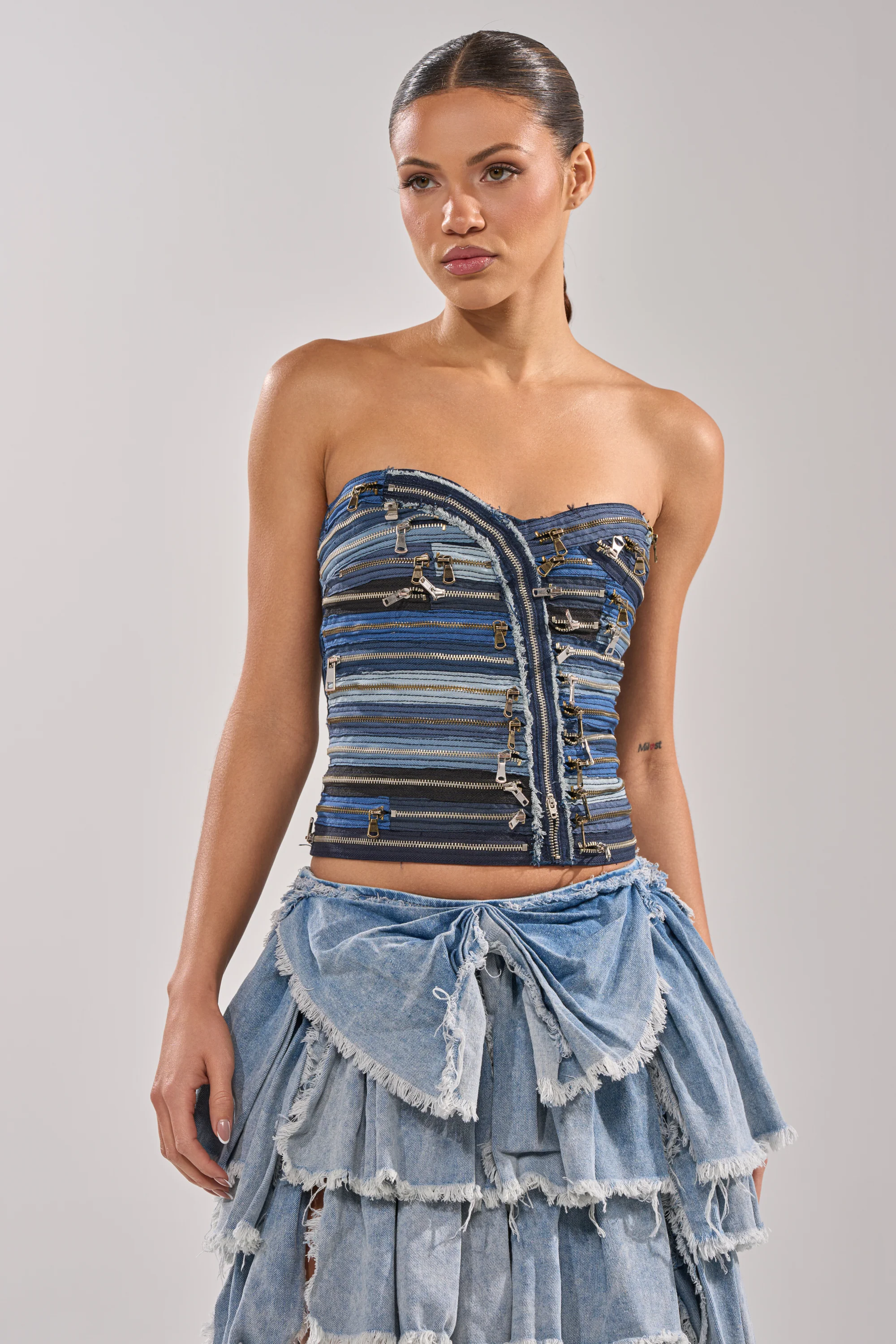 NAME YOUR GAME ZIPPER CORSET - Akira Wear